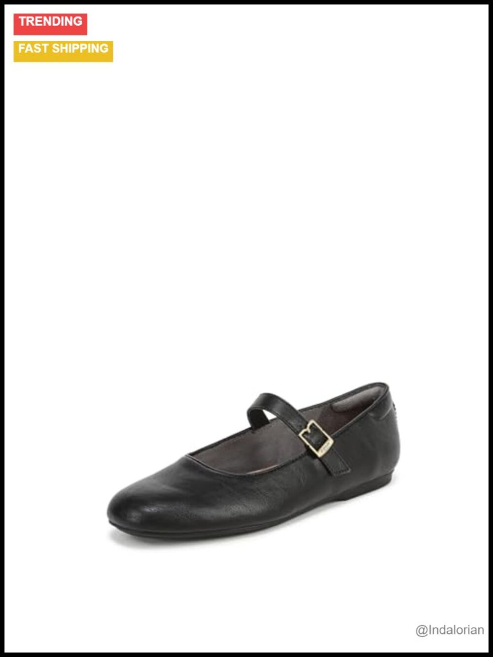 Women's Mary Jane Flats Faux Leather Adjustable Buckle Round Toe